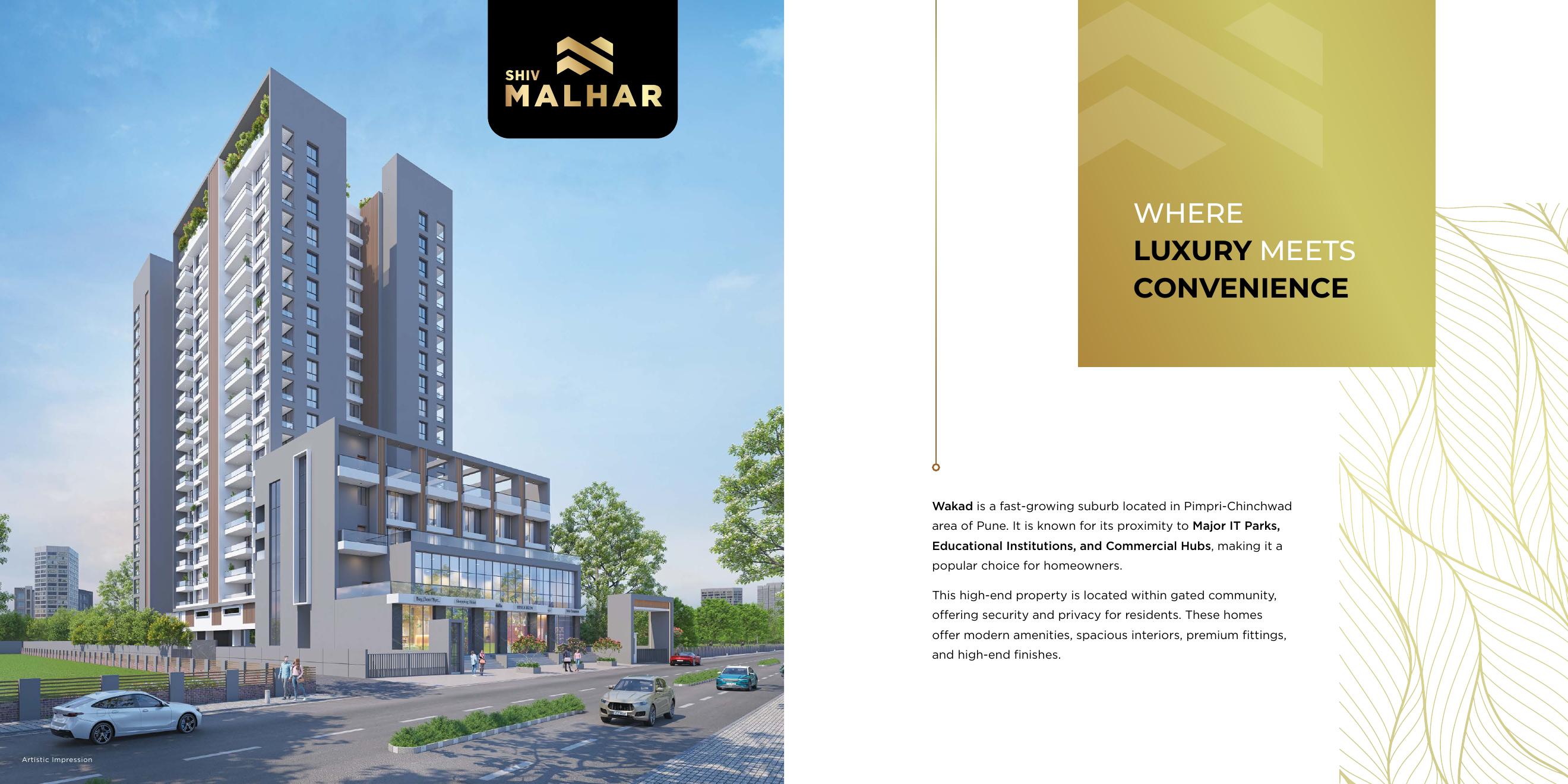 Shiv Malhar 3 BHK luxurious homes at Wakad